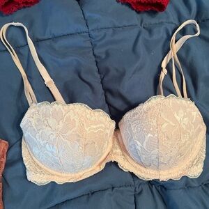PINK lace push up bra size 32C